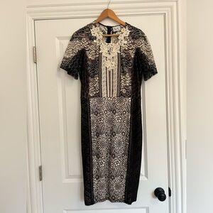 Byron Lars black and white cocktail dress